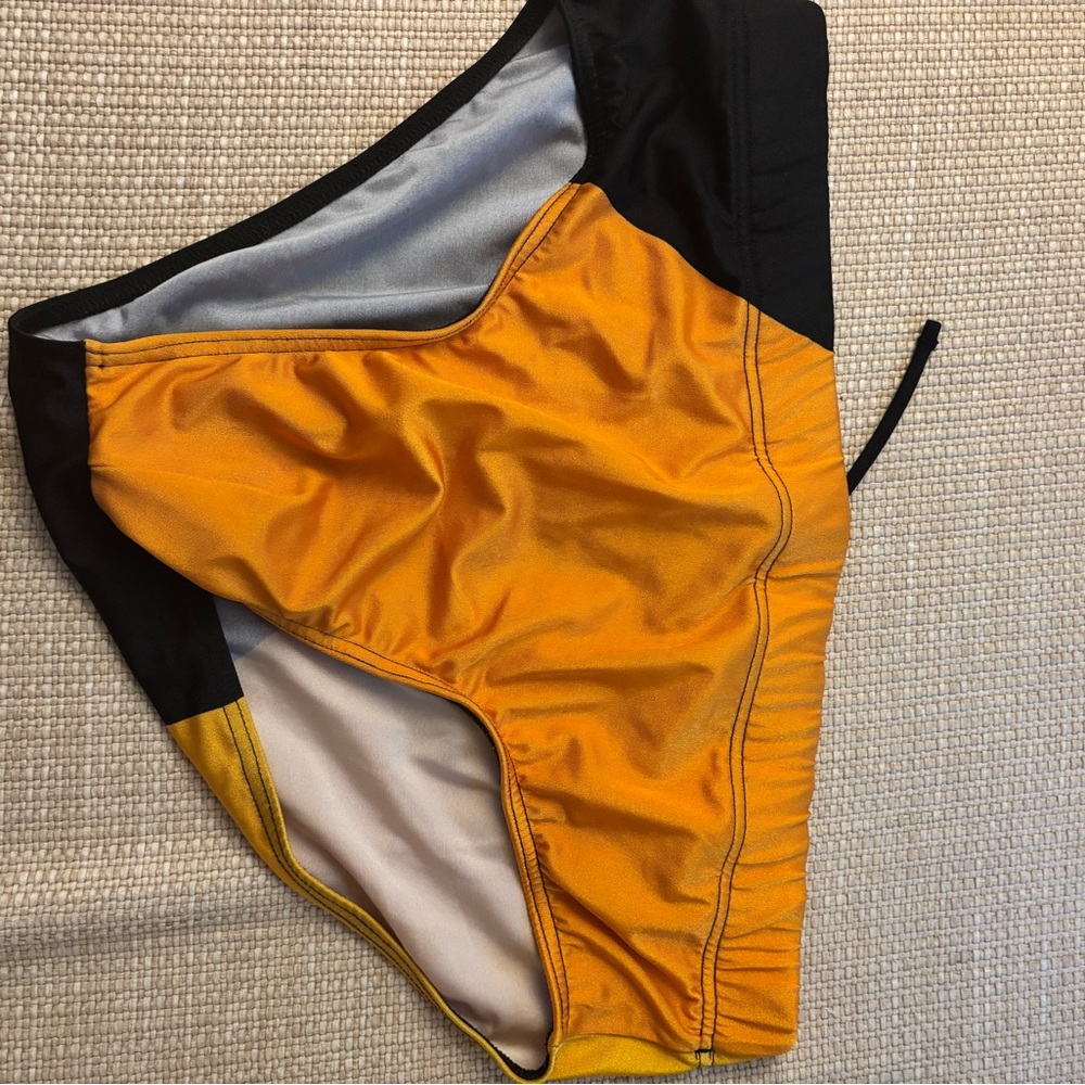 Charlie by Matthew Zink Swim Brief XL Bikini - Yellow and Black color blocked
